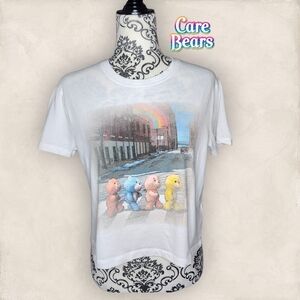 CARE BEARS Graphic Cropped T-Shirt - Small